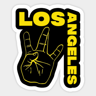 los angeles Sticker